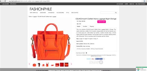 fashionphile fake celine